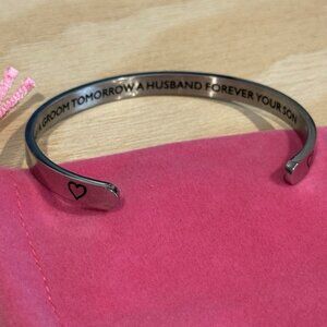 Cuff Bracelet For Mother Of The Groom Stainless Steel Message In The Description